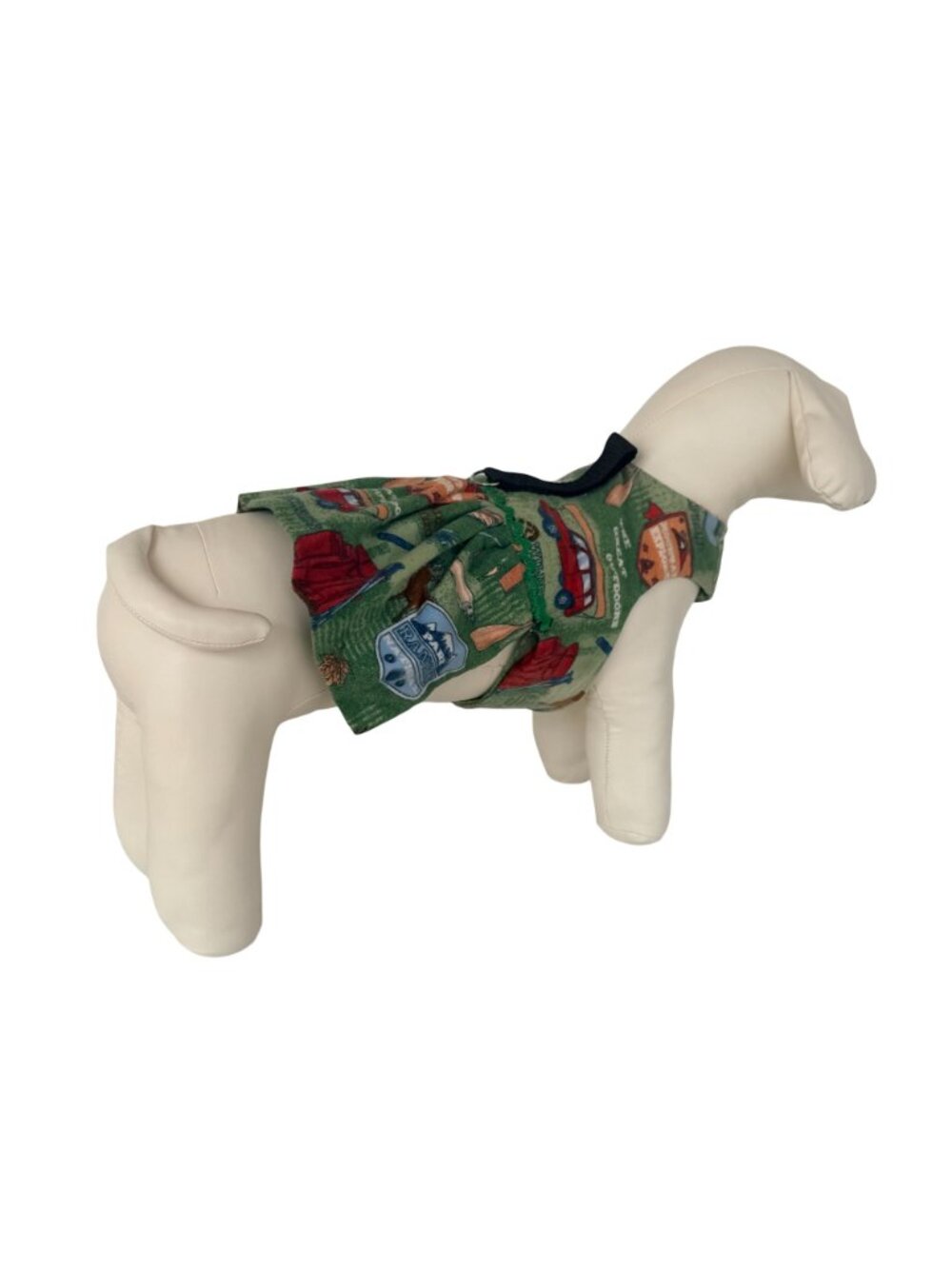 Handmade Small Dog Adjustable Outfit w Harness Camping Outdoor Fishing - Picture 6 of 15